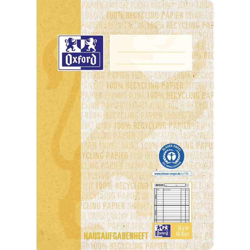 Quaderni per compiti OXFORD Compiti Oxford h.A5 RC a righe DIN A5 48-0
