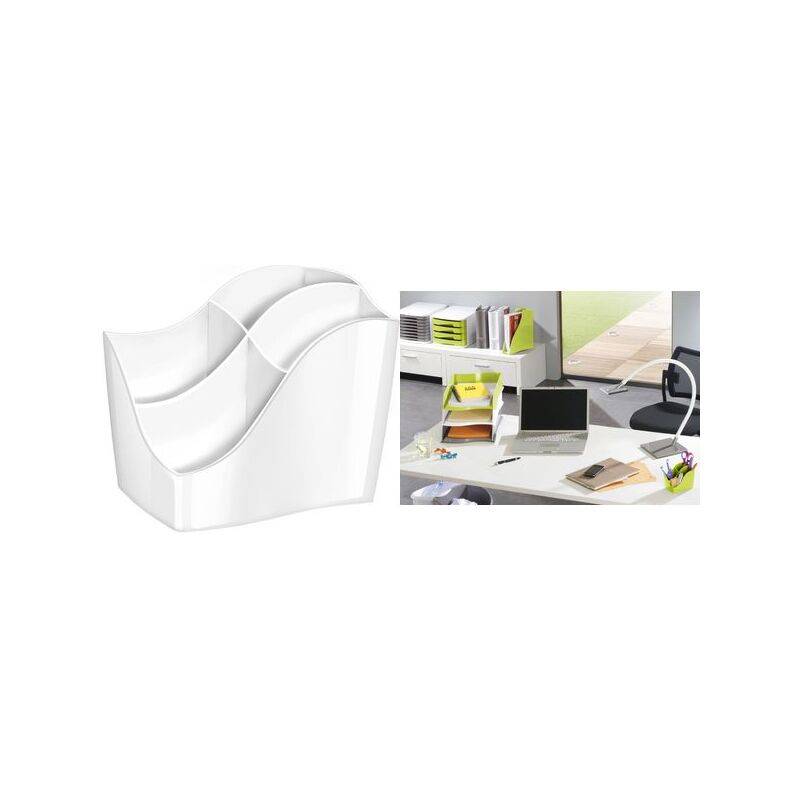 Desktop organizer bianco Ellypse Xtra Strong CEP