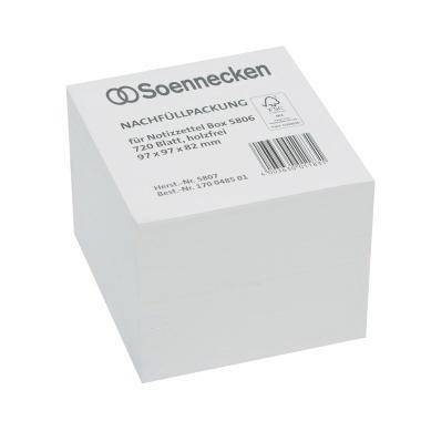 Soennecken Zettelboxeinlage 5807 97x97x82mm weiß 720 Bl./Pack. (5807)-0