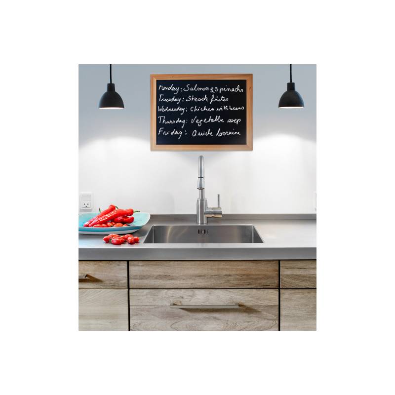 Lavagna da Parete Woody Securit - 60x80 cm - WBW-TE-60-80 (Teak)-0