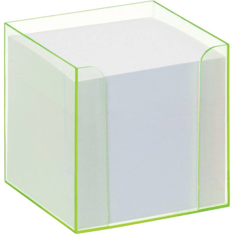 scatola per banconote folia trasparente verde incl-0