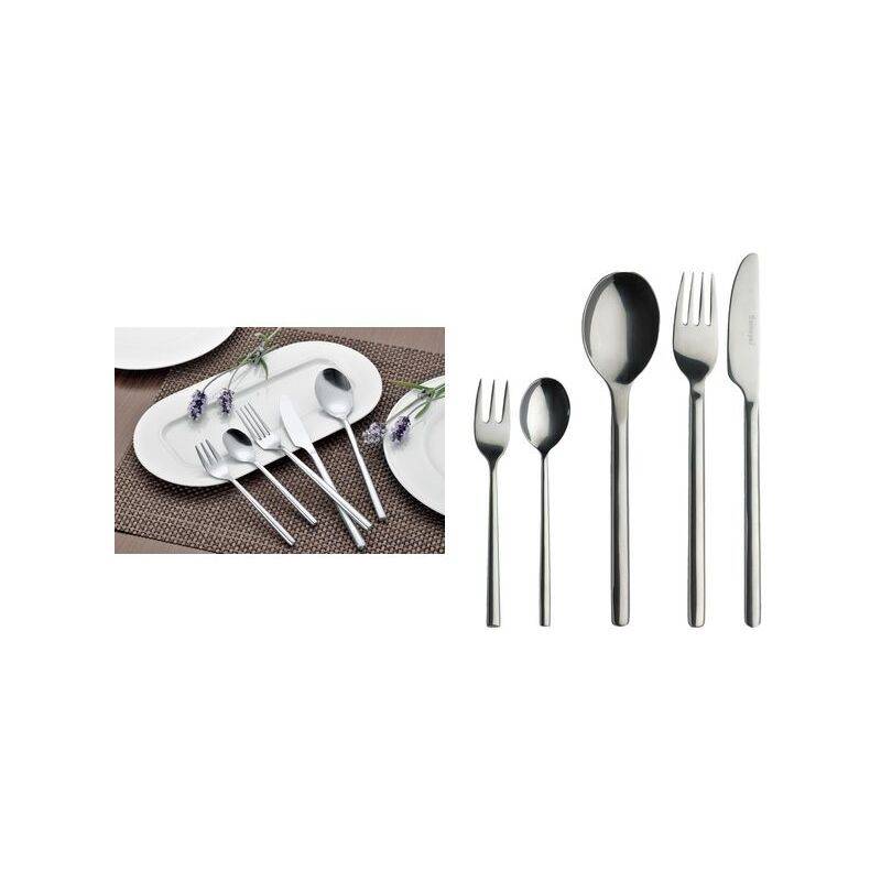 Esmeyer Kaffeelöffel "Silke", 12er Set, aus Edelstahl 18/0 poliert, spülmaschinengeeignet, Länge: 141 mm - 1 Stück (142--0