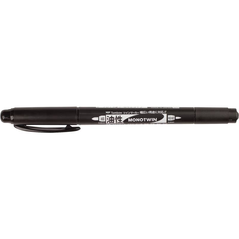 Set di pennarelli indelebili Tombow 0,4 - 0,8 mm neri-0