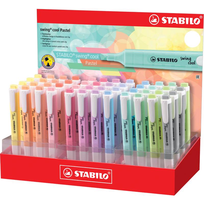 Display evidenziatori Stabilo Swing Cool Pastel assortiti 275/48-8-2-0