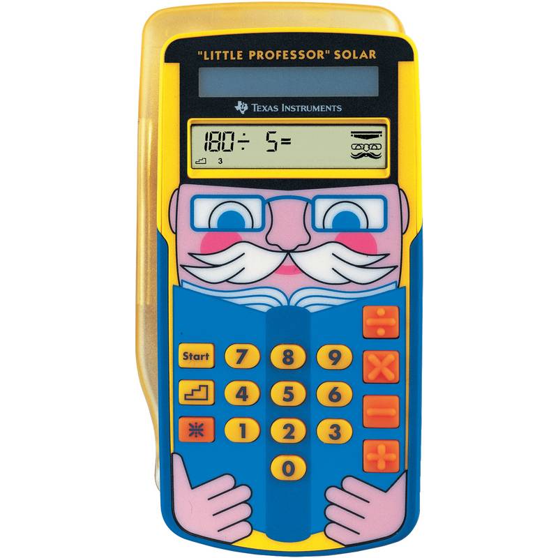 LITTLE PROF.SOLAR Calcolatrice grafica Giallo (L x L x A) 23 x 80 x 153 mm-0