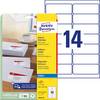 Etichette per indirizzi AVERY Zweckform J8163-25 99,1 x 38,1 mm bianco