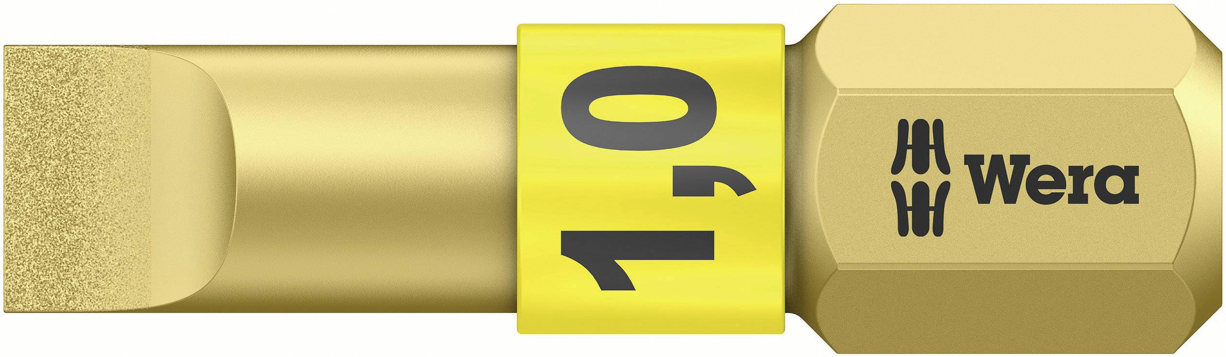 Bit per cacciavite 'Wera', esagonale con rivestimento dorato, misura 1.0.