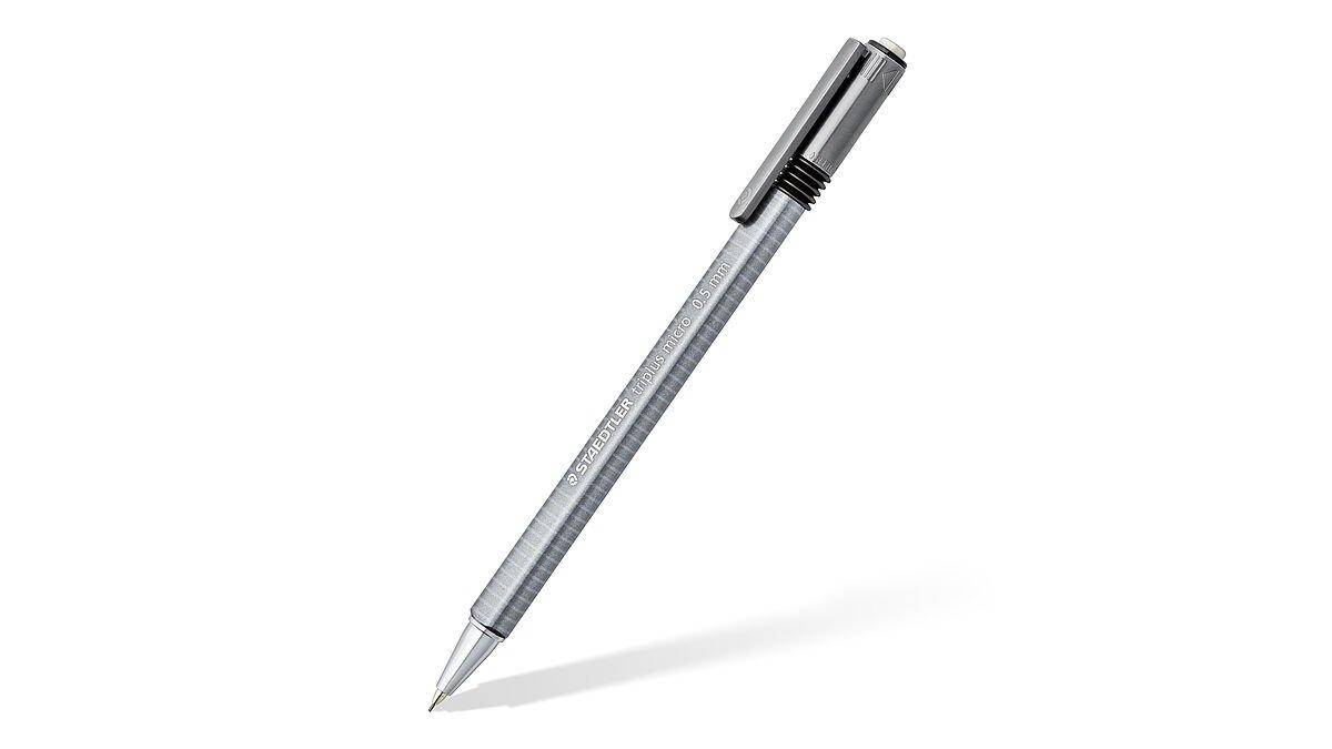 Portamine Staedtler Triplus Micro 774 - Lunghezza 0,5 mm - Punta retrattile - Design ergonomico - Colore grigio-6