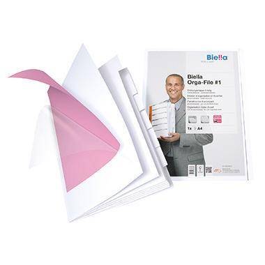 Cartella organizer Biella Cartella organizer Orga-File DIN A4 6 pieghe bianco-0