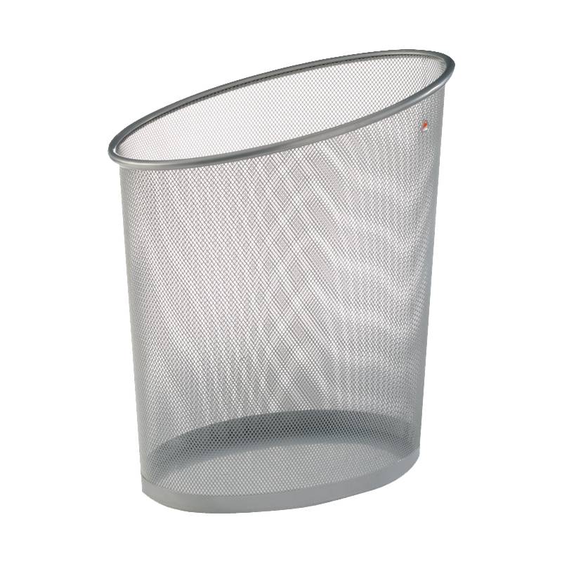 Cestino Gettacarte Mesh Alba - 18 Litri - 35,5x24x39 cm - MESHCORB/M (Argento)-0