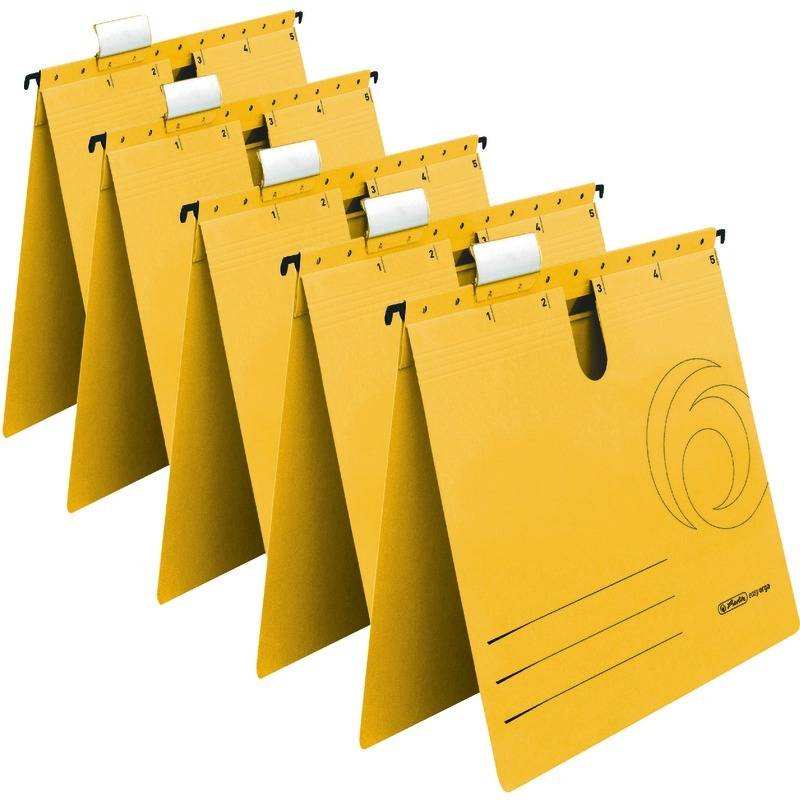 Herlitz 5874979 Hängeordner Karton Gelb 5 Stück(e) (5874979)-0