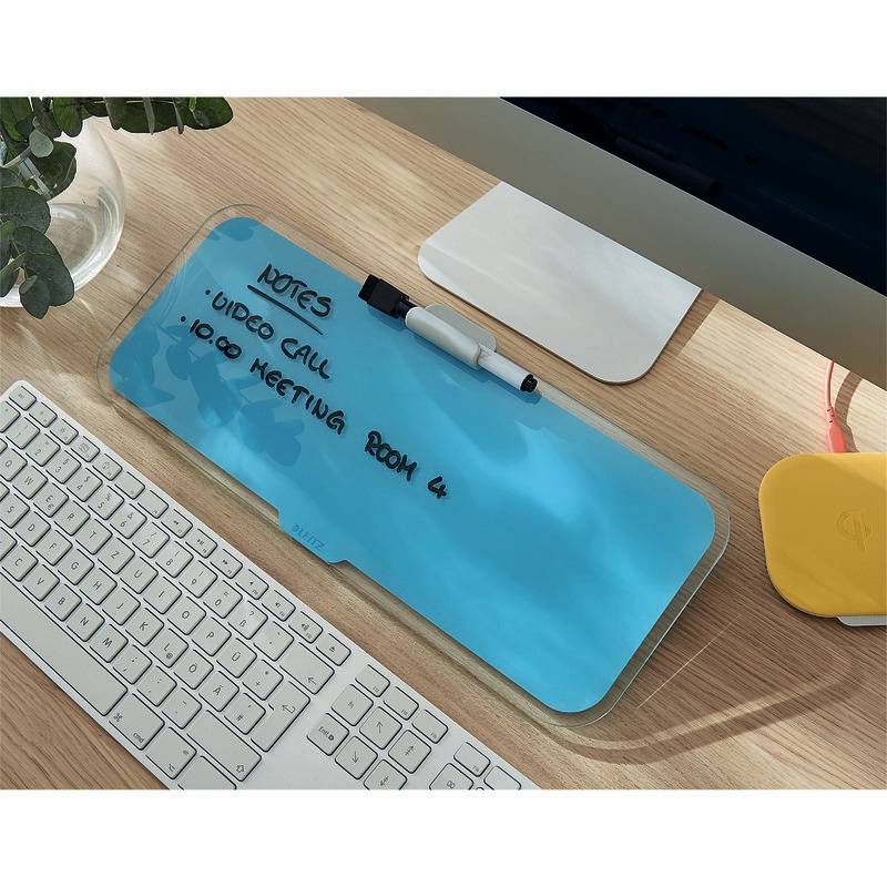Leitz 52690061 sottomano Vetro Blu (Leitz Cosy Glass Desk Notepad Calm Blue)-2