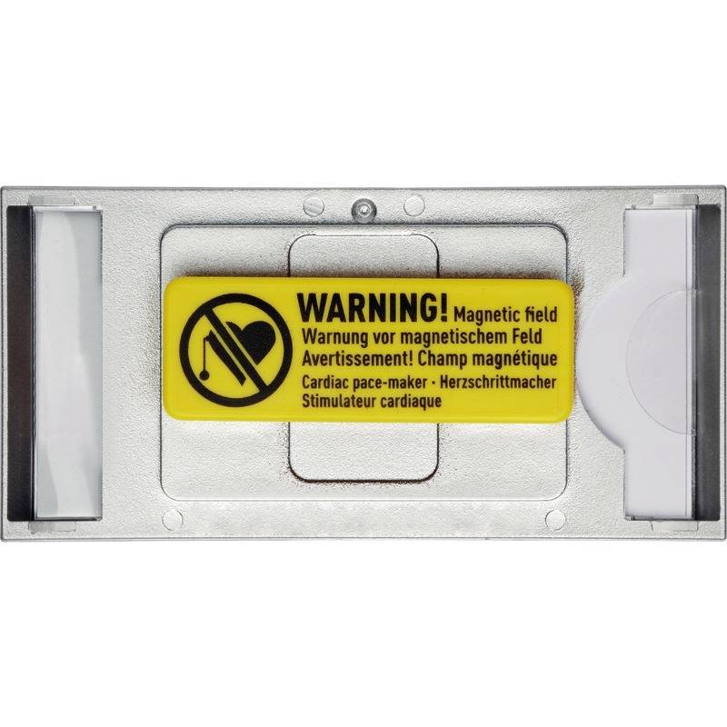 Tag del nome durevole Tag Fag 3x65 cm magnete 6.5 cm x 3 cm in argento in plastica-2