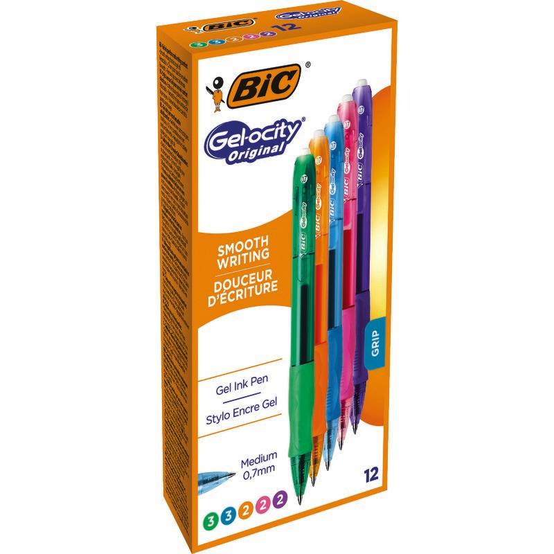 BIC 4-COLOURS SHINE Nero, Blu, Verde, Rosso 12 pz-0
