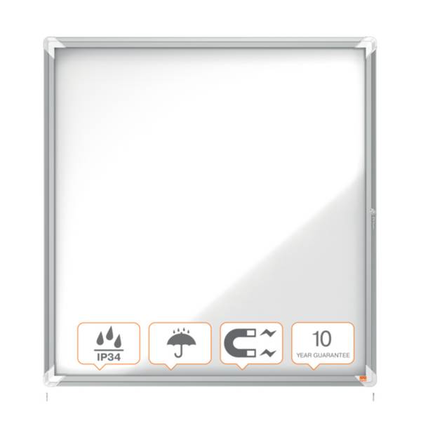Nobo Bacheca per esterni-fondo magnetico 8xA4 (Nobo 1902579 Premium Plus External Glazed Case Magnetic 8 x A4)