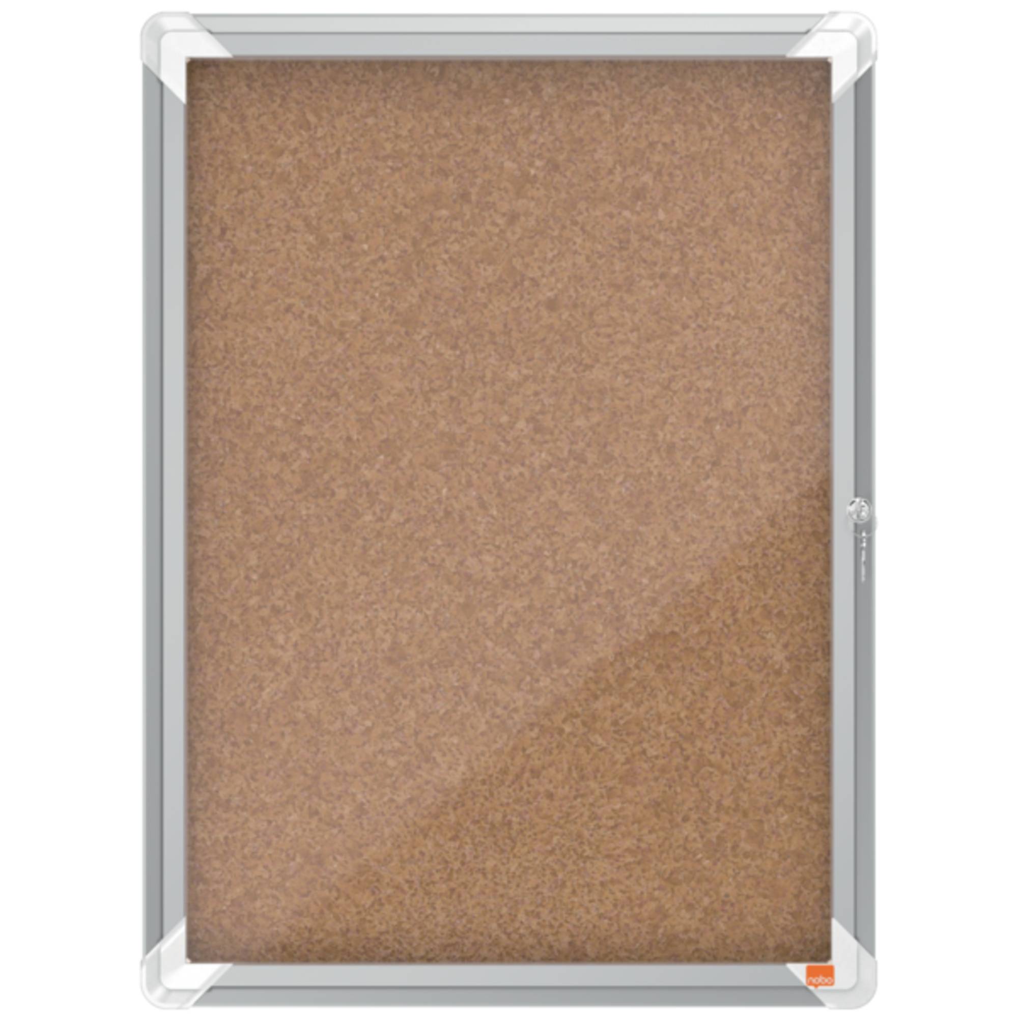 Nobo Bacheca per interni-fondo in sughero 4xA4 anta a battente (Nobo 1902561 Premium Plus Internal Glazed Case Cork 4 x-0