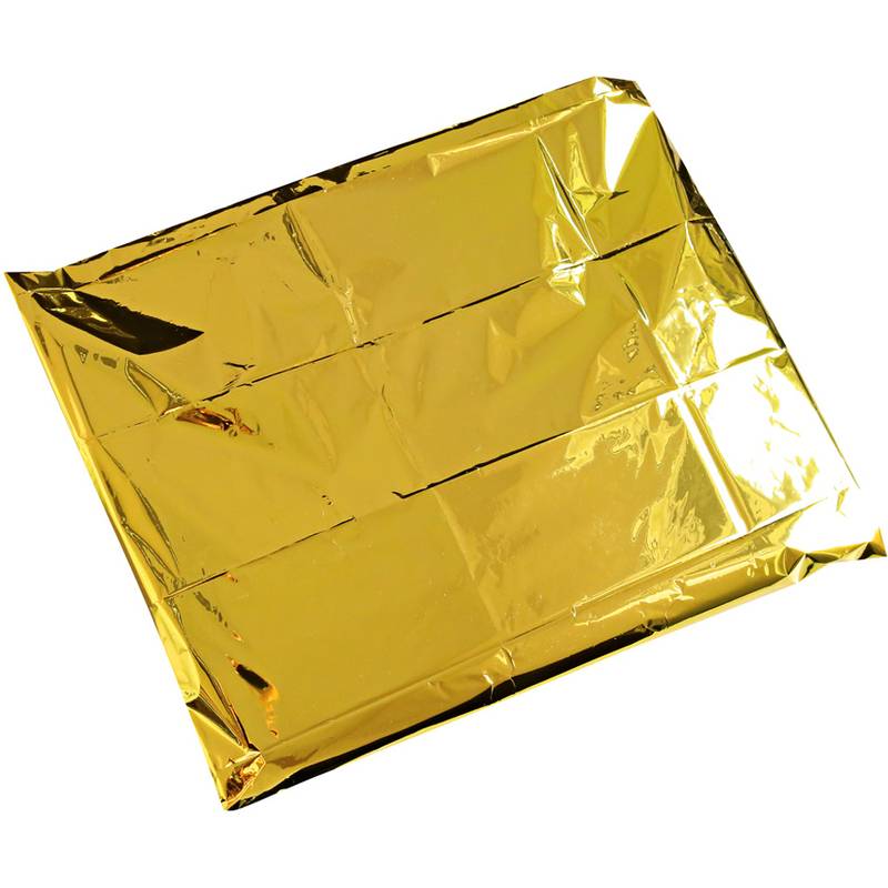 Coperta di salvataggio Hygostar per adulti 210x160 cm, oro/argento-0