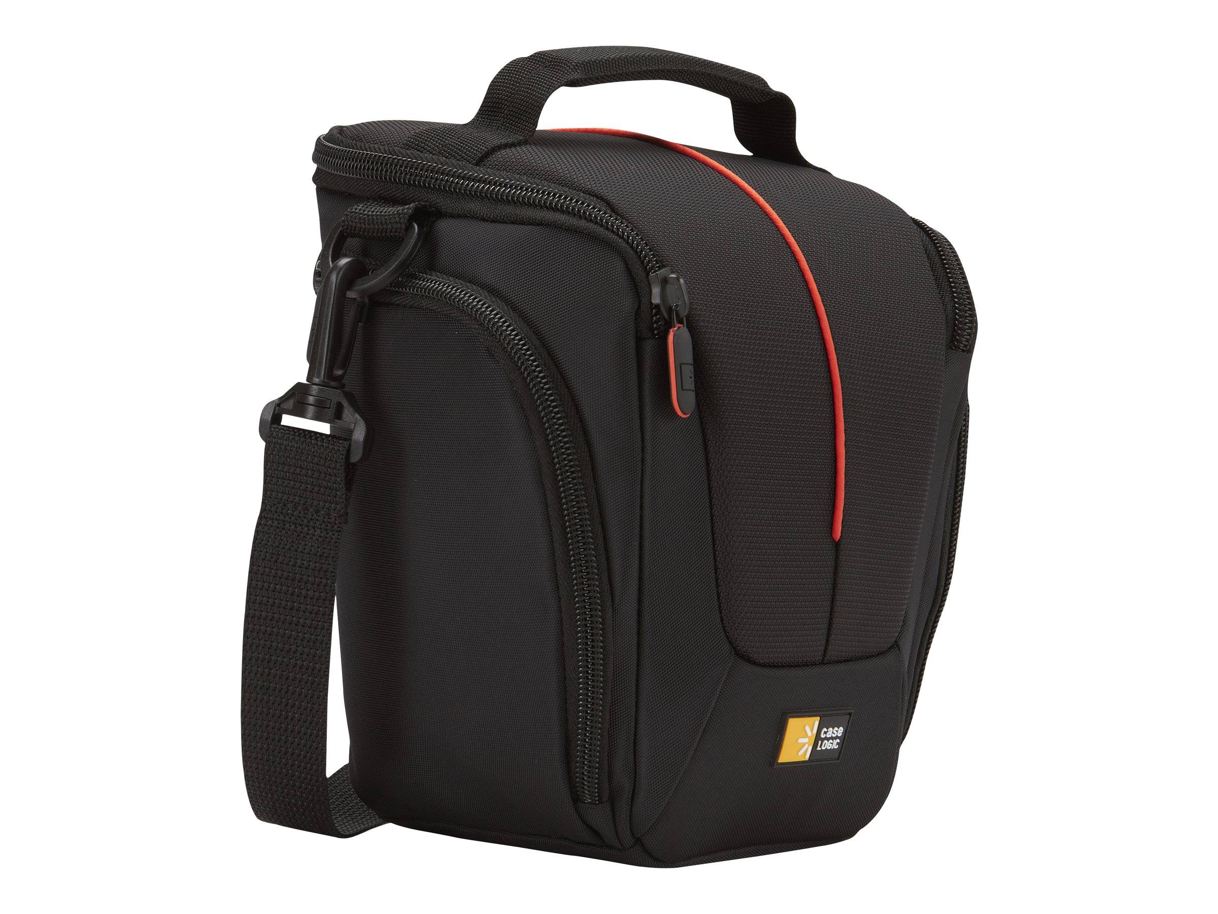 Borsa per videocamera CaseLogic DCB306K nero/rosso, nylon, borsa per fotocamera SLR-6