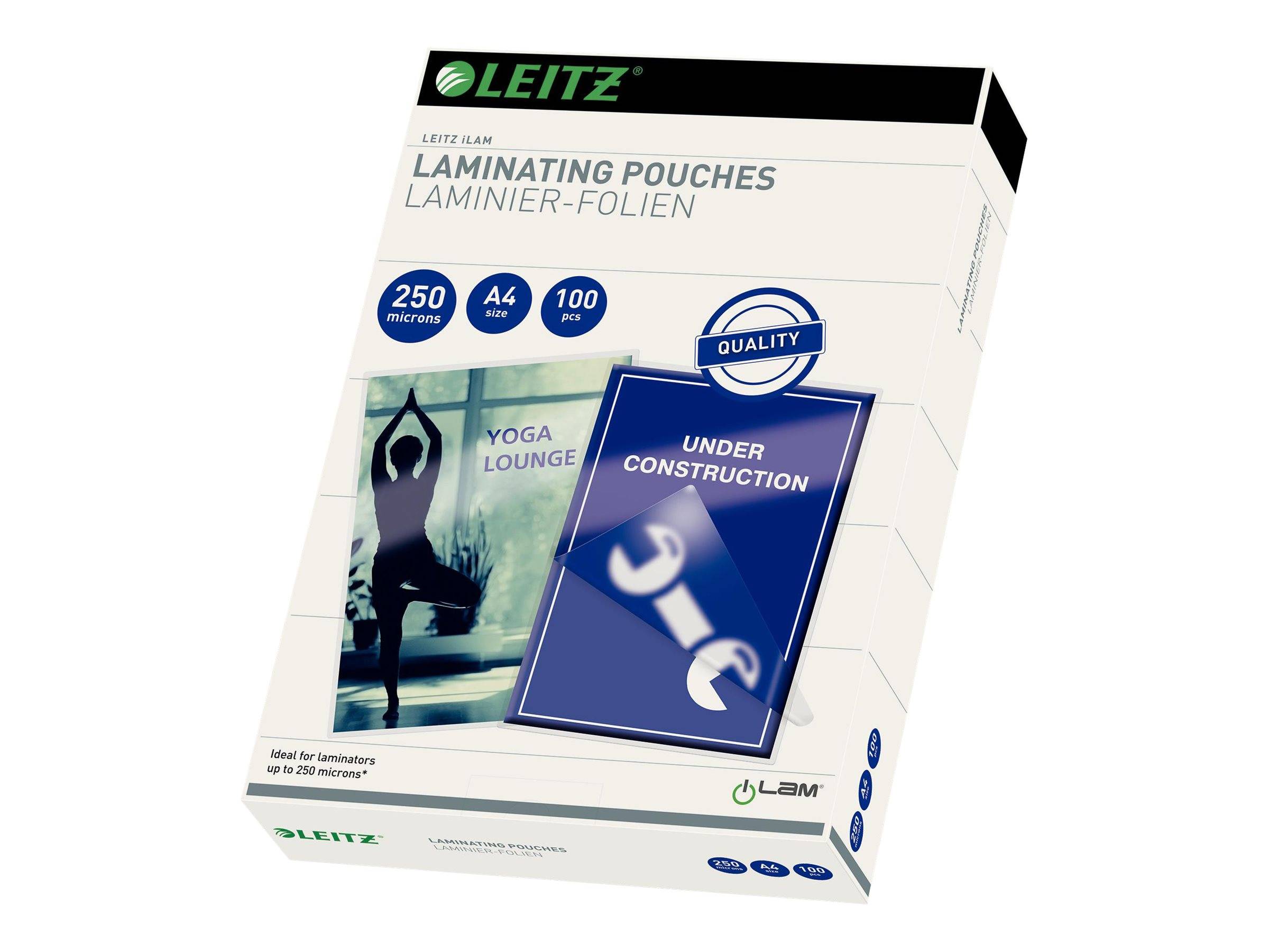 Pellicola per laminazione LEITZ iLAM A4 250mic spessore 250, 100 pezzi, borsa-0