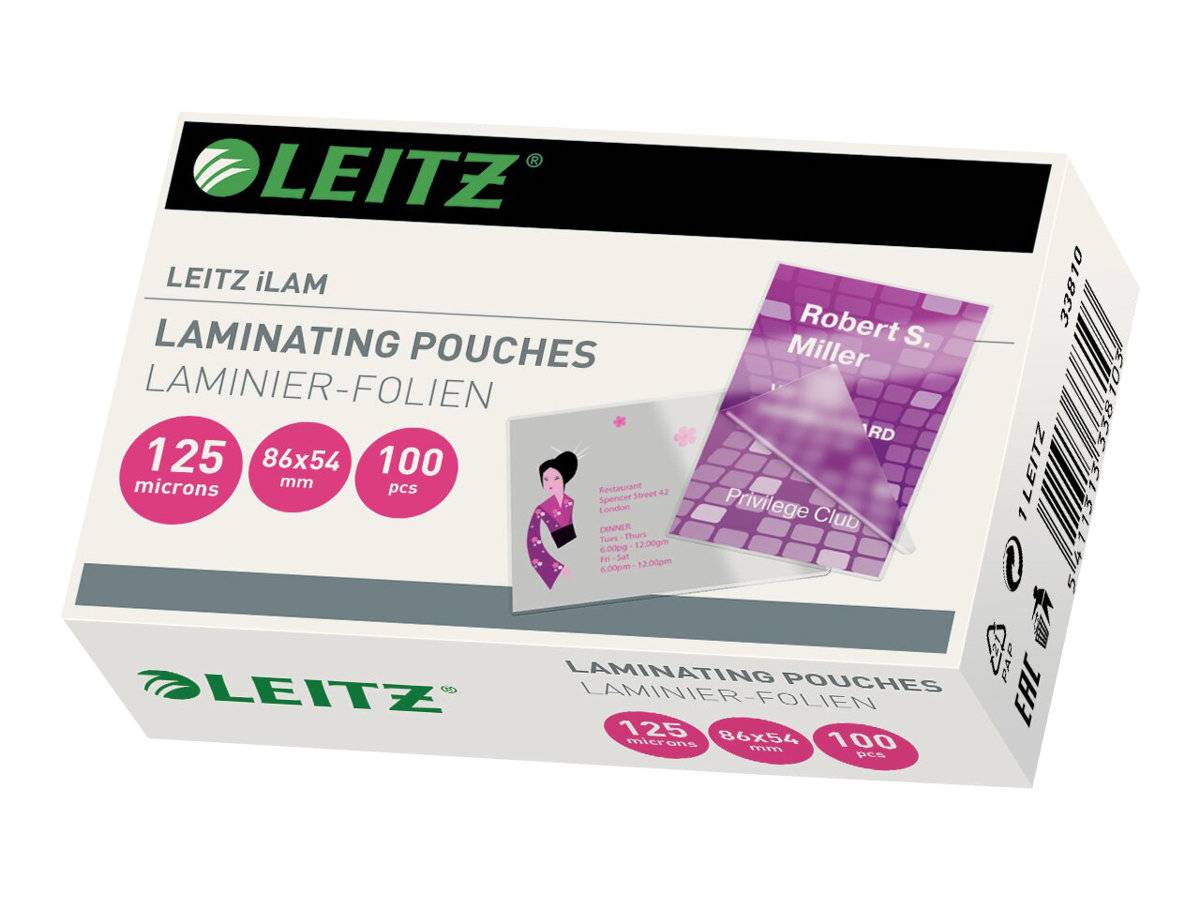 Leitz EVA 54 x 86mm pellicola per plastificatrice 100 pz