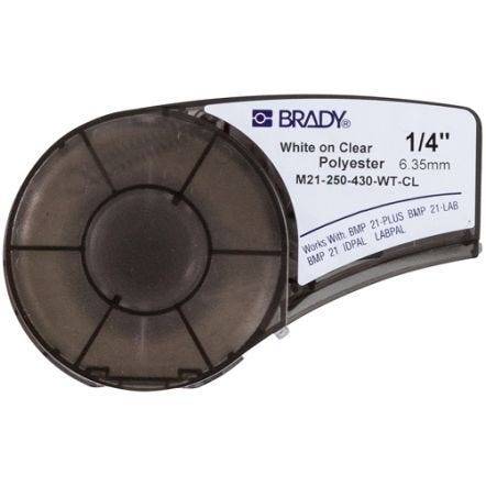 Brady M21-375-430-WT-CL Polyester tape for M211 M210-0