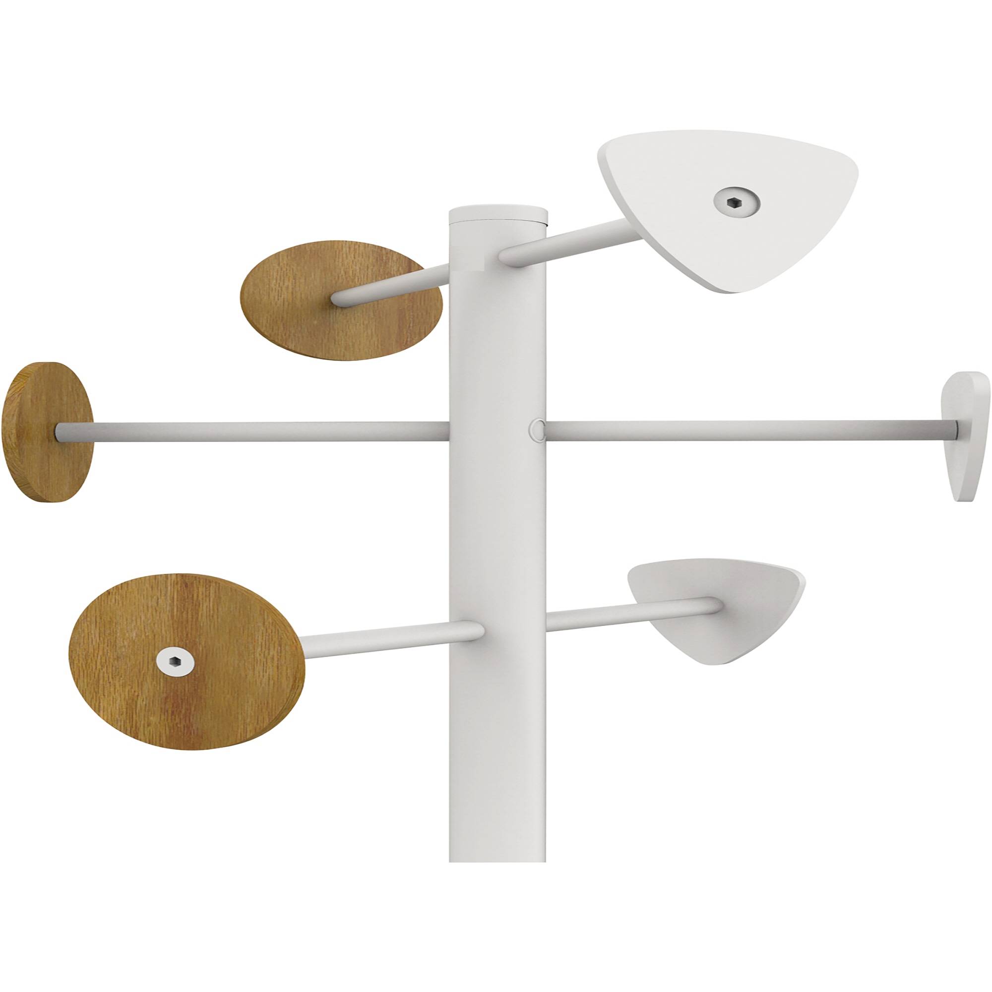 Crea vestiti unilux Bora Bamboo White, bambù 38,0 x 178,0 cm 6 ganci-2