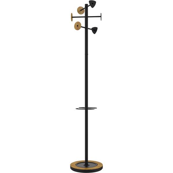 Appendiabiti unilux BORA BAMBOO sz nero, bambÃƒÂ¹ acciaio, bambÃƒÂ¹ 38,0 x 178,0 cm