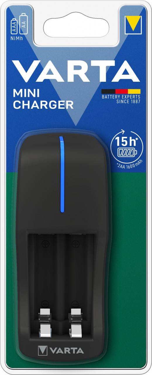 Caricabatterie Mini Charger per 2 Pile AA/AAA-0