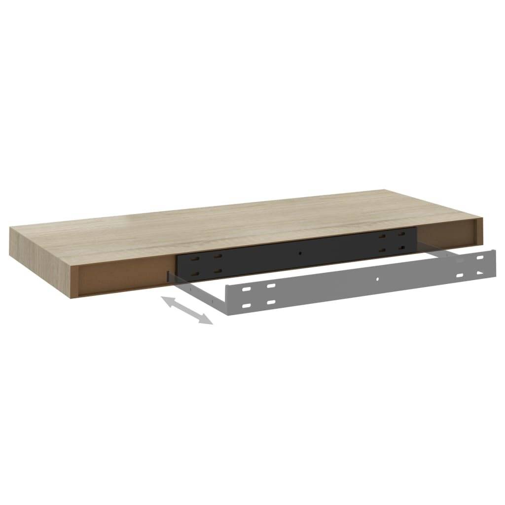 Scaffale a Parete Rovere 60x23,5x3,8 cm in MDF-5