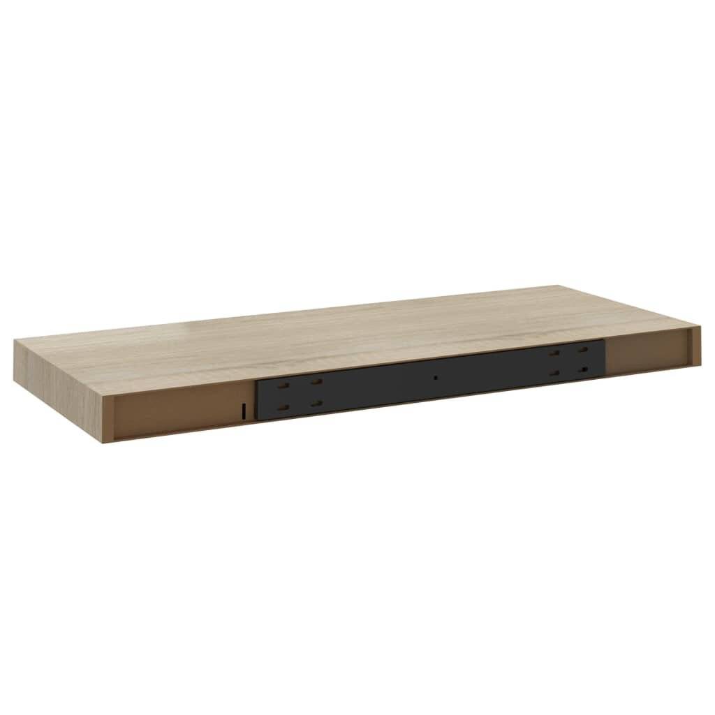 Scaffale a Parete Rovere 60x23,5x3,8 cm in MDF-6