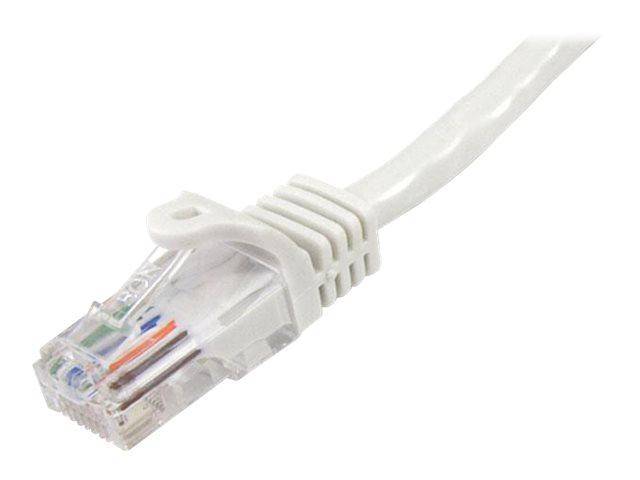 StarTech.com Cavo di Rete da 10m Bianco Cat5e Ethernet RJ45 Antigroviglio 45PAT10MWH-2