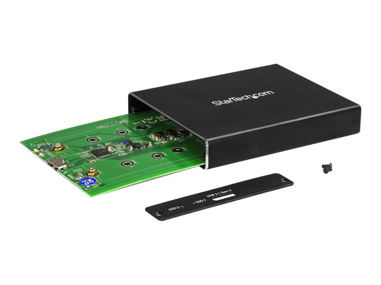StarTech.com Box Esterno USB 3.1 (10Gbit/s) a 2 Slot - Enclosure M.2 NGFF SSD SATA - RAID-2