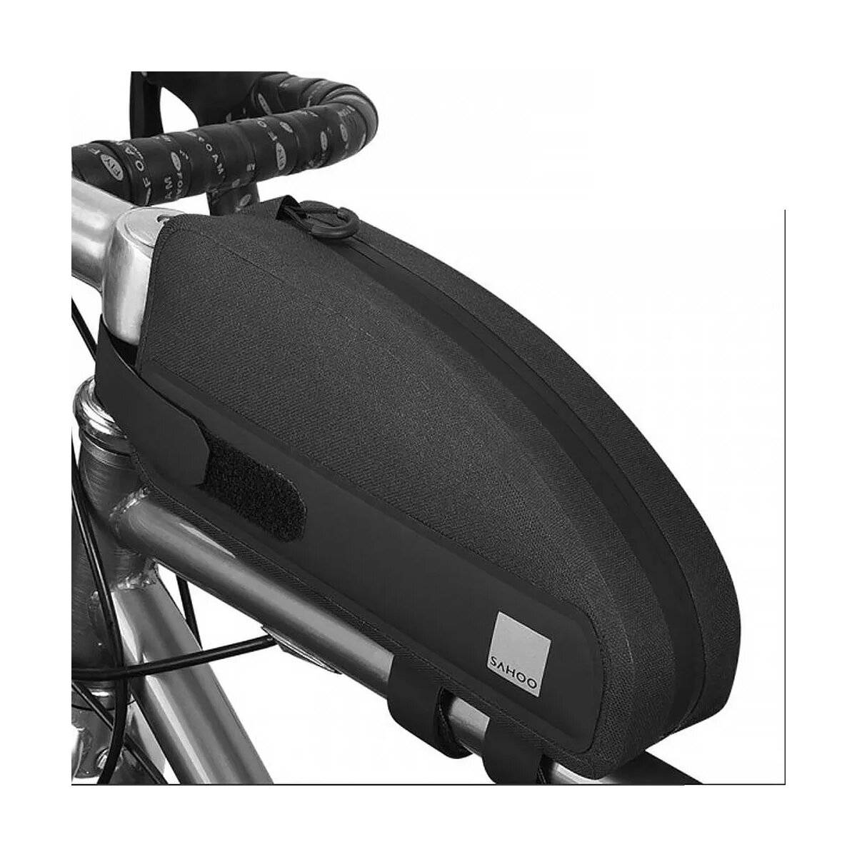 122032 Borsa per bicicletta da telaio con cerniera 1L nera-0