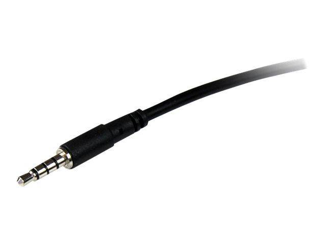 StarTech.com 2m 3.5mm/3.5mm cavo audio Nero-3