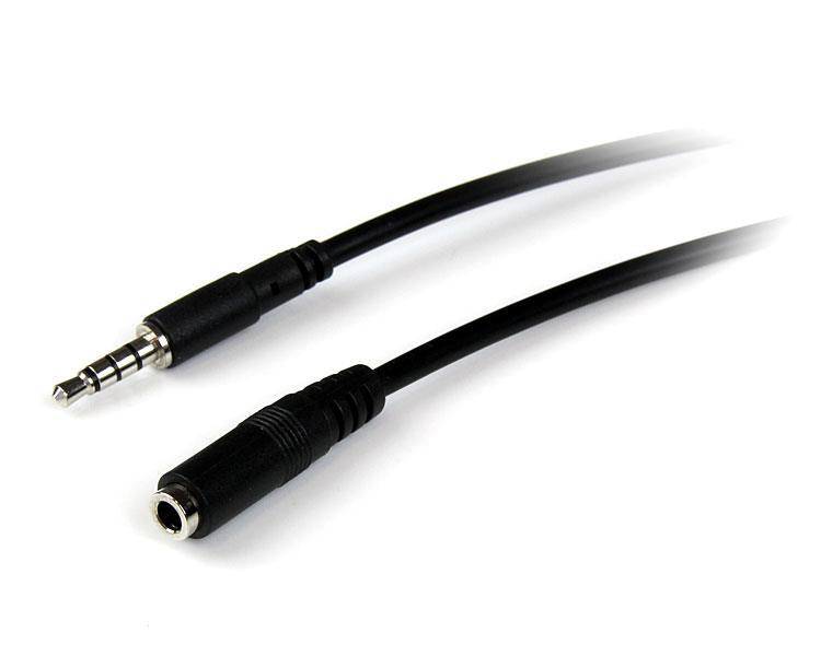StarTech.com 2m 3.5mm/3.5mm cavo audio Nero-4