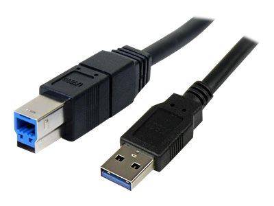 StarTech.com Cavo USB 3.0 SuperSpeed 3 m A a B - M/M, colore nero USB3SAB3MBK-0