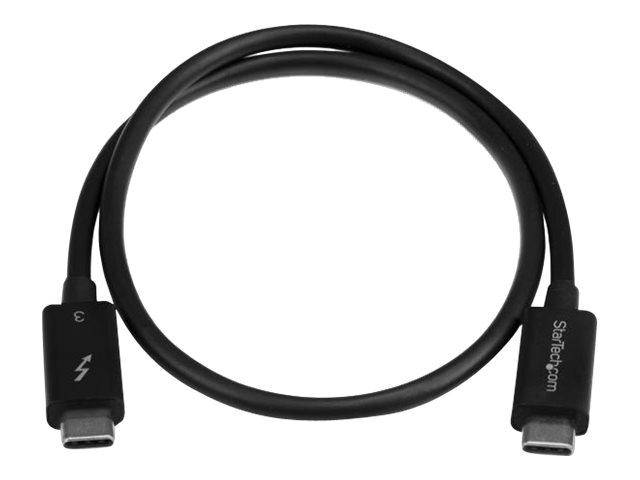 StarTech.com Cavo Thunderbolt 3 da 50 cm, 40Gbps, 100W PD, 4K/5K, Certificato Thunderbolt, Compatibile con Thunderb-0