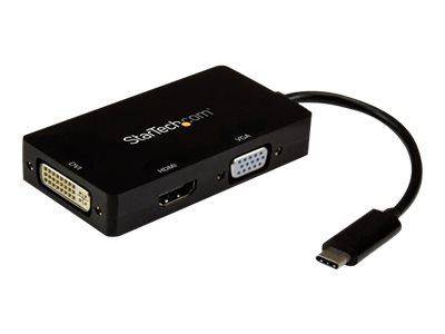 StarTech.com Adattatore Multiporta USB-C - Scheda Grafica Esterna 3 in 1 USB Tipo-C a HDMI, DVI o VGA-0