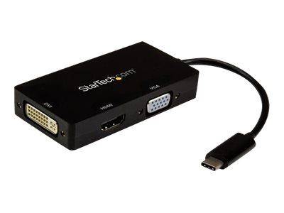 StarTech.com Adattatore Multiporta USB-C - Scheda Grafica Esterna 3 in 1 USB Tipo-C a HDMI, DVI o VGA-3