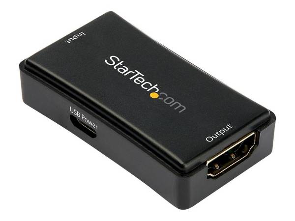 StarTech.com HDBOOST4K2 moltiplicatore AV Ripetitore AV Nero