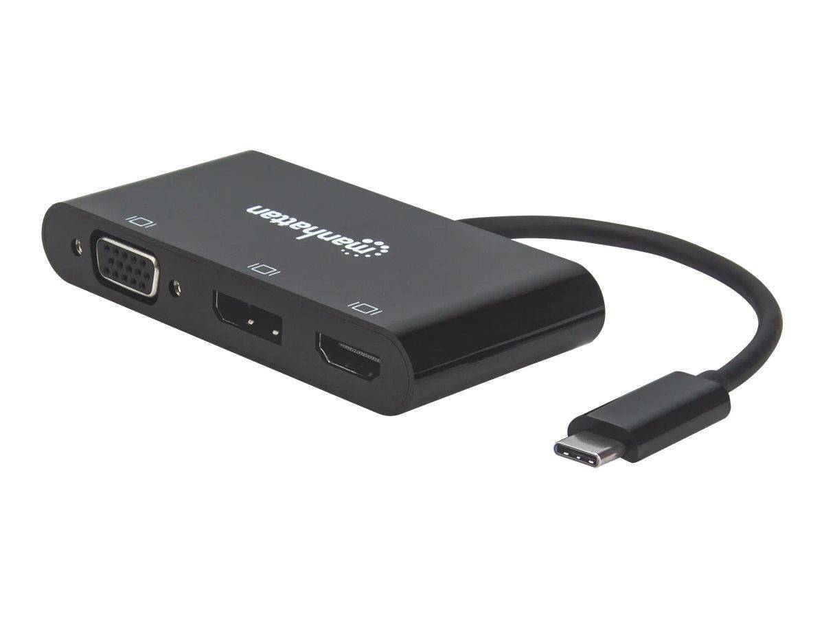 Convertitore Audio Video USB-C™ Multiporta - Hub MST HDMI DP VGA-0
