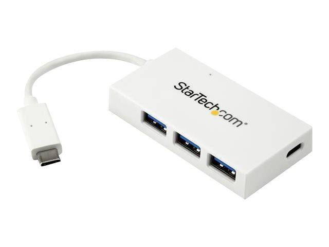 StarTech.com Hub USB-C a 4 porte USB 3.0 - Perno e Concentratore USB Tipo C con 1x USB-C e 3x USB-A - Bianco-0
