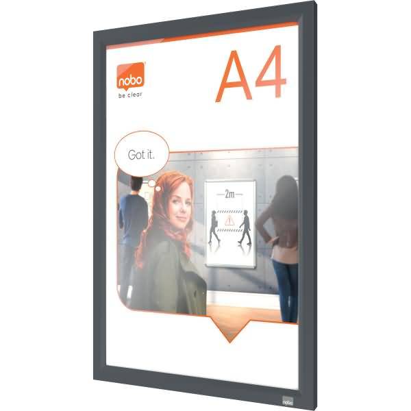 Cornice a Clip Impression Pro Nobo - A4 - 1915579 (Grafite)-1