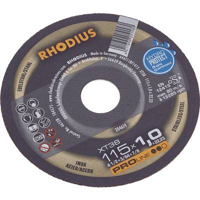 Rhodius FT38 TOP 205602 Disco di taglio dritto 125 mm 1 pz. Acciaio inox, Acciaio