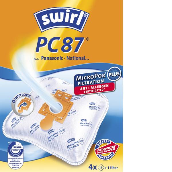 Sacchetti per aspirapolvere - Swirl PC87 PC89 AirSpace Sacchetto aspirapolvere 5 pz. - Sacchetti per aspirapolvere - Swirl PC87 PC89 AirSpace Sacchetto aspirapolvere 5 pz. -