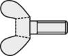 TOOLCRAFT 827811 Vite ad alette M5 16 mm DIN 316 Acciaio zincato 10 pz.