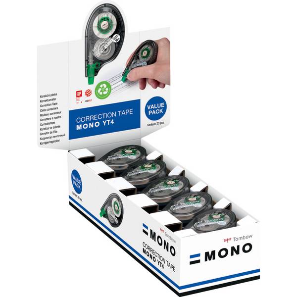 Correttore a Nastro Tombow Bianco (20 Pezzi)
