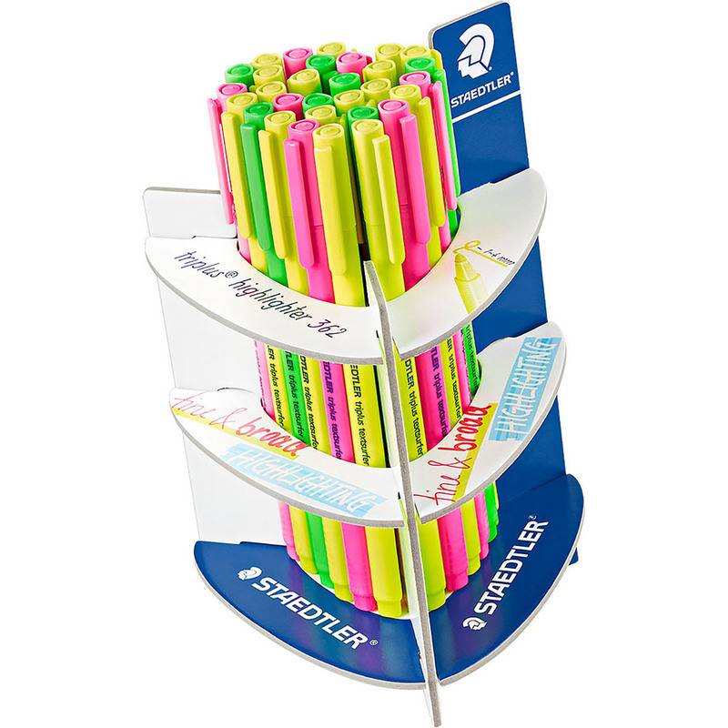 STAEDTLELER TRIPLUS TEXTSURFER 362 Espositore di 30 marcatori fluorescenti - corsa 1 - 4 mm ca.-0