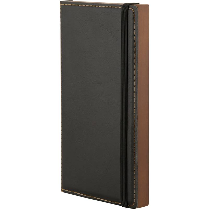 Portaconto in Legno Securit - 18,4x10,4x2 cm - Pelle - MC-DBBP-BL (Nero)-0