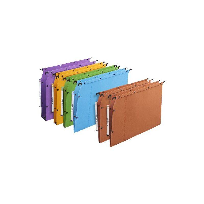 Cartelle Sospese L'Oblique AZ L'Oblique - Armadio - 33 cm - V - 32,5x27,5 cm - 100330473 (Arancio Conf. 25)-0